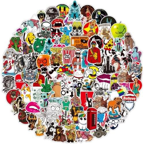 10/50/100PCS Cool Fashion Hip Hop Graffiti Stickers Aesthetic Laptop Skateboard Phone Suitcase Waterproof Decal Sticker Kid Toy