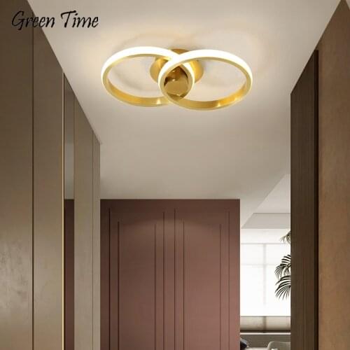 Gold Frame LED Chandeliers Indoor Decor Chandelier Lamp for Living Room Bedroom Balcony Corridor Aisle Light Home Lighting Light