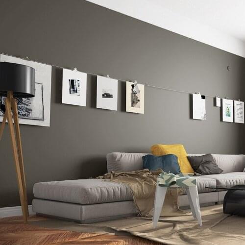 Waterproof and anti-fouling Lead Grey Cyan industrial wind living room wallpaper now Nordic wind bedroom non-woven wallpaper