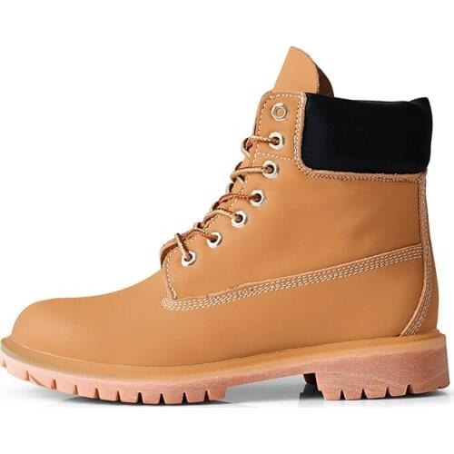 High Sneakers For Men Men Casual Shoe Ankle Boots Leather Lightweight Safety Work Shoes Men Shoes Sneakers Safety Cotton Boots45