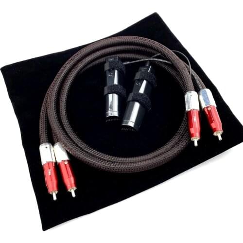 FIRE Analog RCA Cable Silver Plated Connector 72V DBS HiFi Audio Line