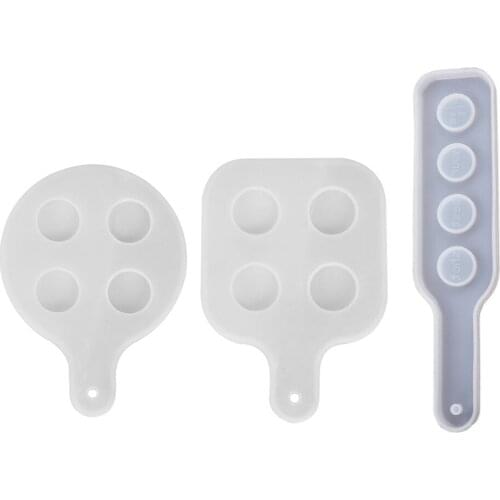 DIY Wine Glass Tray Beer Rack Crystal Resin Silicone Mold Glue Mirror Mold Silicone Crystal Accessories Craft Making Mould Decor