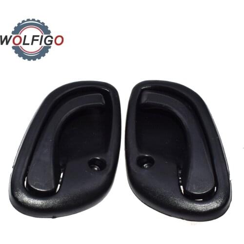 WOLFIGO 2pcs Pair Gray Black Interior Door Handle 83110-60G01 8313060G01 for Chevy Tracker Suzuki Esteem Vitara Grand Vitara