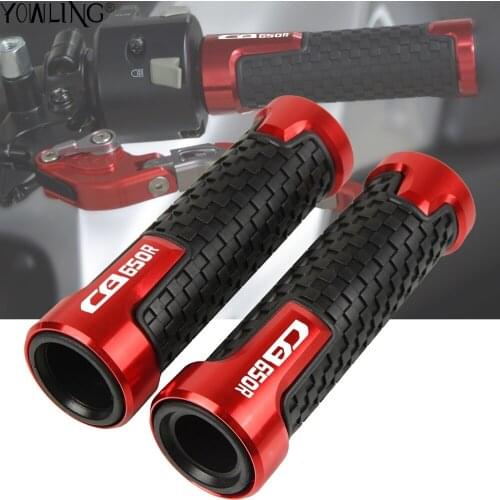 7/8" 22mm Motorcycle Accessories CNC Aluminum handle bar For HONDA CB650R CB 650R 2018 2019 Anti-Slip scooter Handlebar Grips