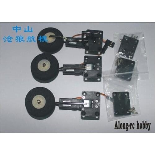 Free shipping 25g retractable landing gear servo with EVA wheel for RC hobby plane model airplane RC model spare part