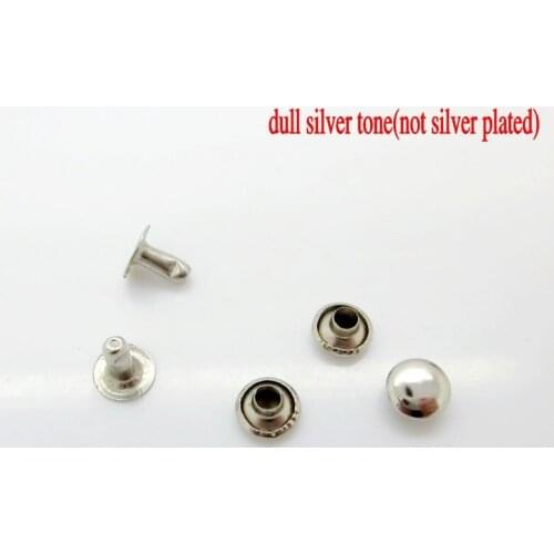 Free shipping -300 Sets 8*8mm Silver Tone Round Rivet Studs Punk Rock Rivets Nailheads Spike Free Shipping J1789