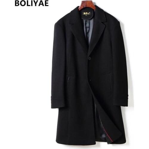 BOLIYAE Men's Trench Coats
