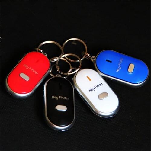 Wireless Whistle Key Finder Keychain Men Electronic Anti-Theft Ellipse Plastic Key Search Anti-Lost Device Car Keyrings Q-045