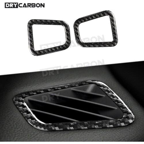 For Land Rover Discovery 4 LR4 2010-2016 Car Dashboard AC Outlet Air Vent Carbon fiber Trim Frame Cover Stickers Accessories