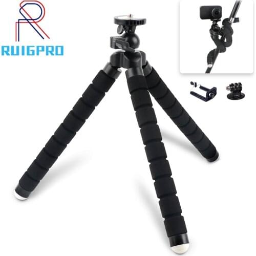 RP Mini Flexible Sponge Octopus Tripod For iPhone Xiaomi Huawei Smartphone Tripod for Gopro Camera Accessory With Phone Clip