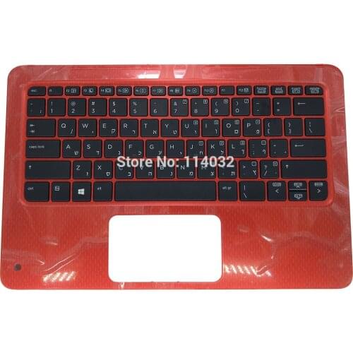 HB keyboard for HP Probook X360 11 G1 EE Hebrew HE black kb red C shell Upper case 9517B4 918554 6037B0129324 fashion internal