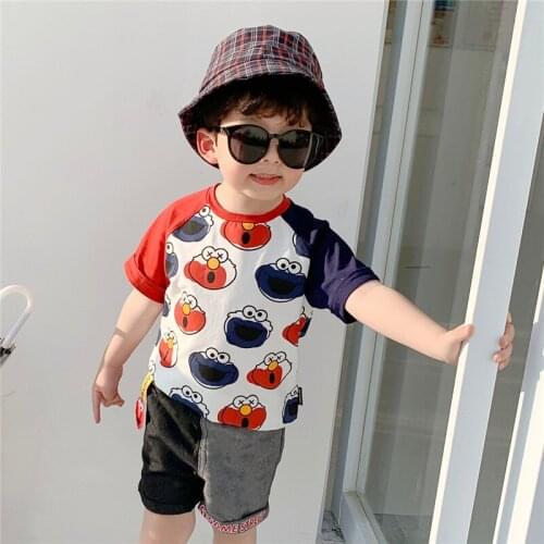 Boys Suit T-shirt +Shorts 2Pcs/Sets 2021 Fashion Spring Summer Toddler Kids Cotton Beach Party Suits Children Clothing