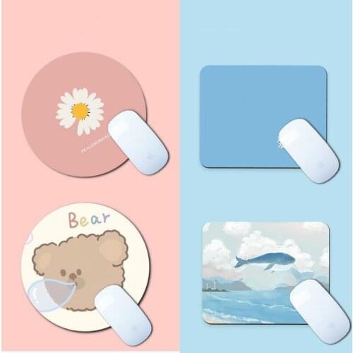 Free Collocation Creative Round Mouse Pad Game Mouse Pad Non-Slip Rubber Base Waterproof Office Mouse Pad
