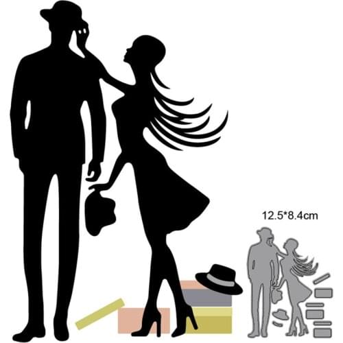 Metal cutting dies cut die mold decoration couple woman girl Scrapbooking dies paper craft knife mould blade punch stencils dies
