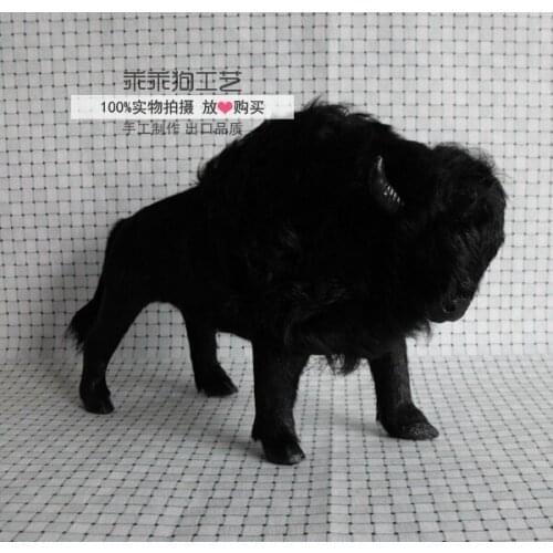 Simulation cute yak 32x10x22cm model polyethylene&furs yak model home decoration props ,model gift d864