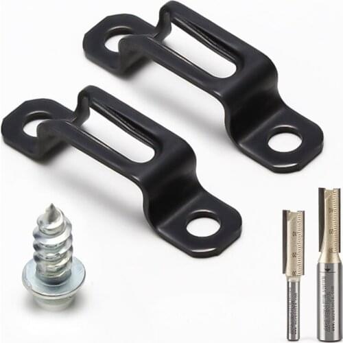 Invisible Furniture Connector Wardrobe Two In One Fastener Combination Cabinet Hidden Sliding Fastener