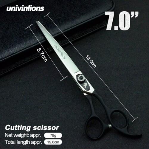 7" Pet Dog Gromming Scissors Cutting Shears Sharp Edge Pet Cutting Scissors for Dog Grooming Stainless Steel Straight Scissors