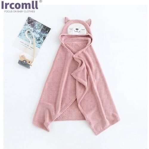 Ircomll Pajamas For Children Toddle Baby Bathrobe Blanket Supper Soft Hooded Cloak Childrens Bath For Girl Boy
