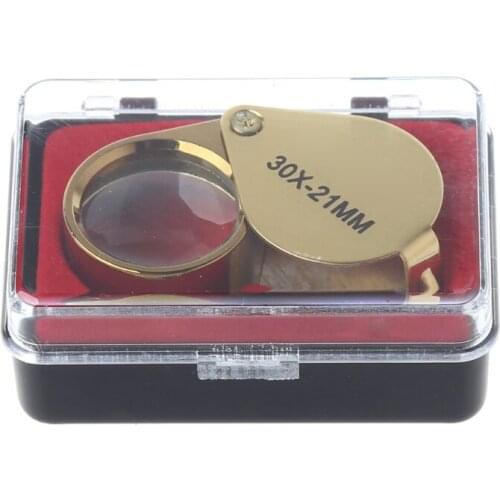 Portable Jewelers Eye Loupe Magnifier Magnifying Glass Jewelry Diamond 30x21mm R9JF