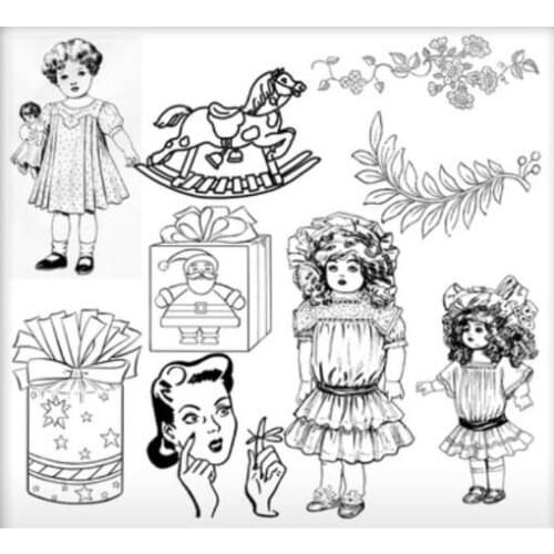 GilrTransparent Clear Silicone Stamp/Seal for DIY scrapbooking/photo album Decorative clear stamp M1368