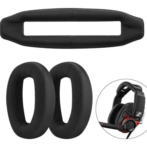 Earpad Replacement for Sennheiser GSP 600, GSP 670, GSP 500 Gaming Headset Ear Pad/Ear Cushion +Headband Cushion/Ear Cups and