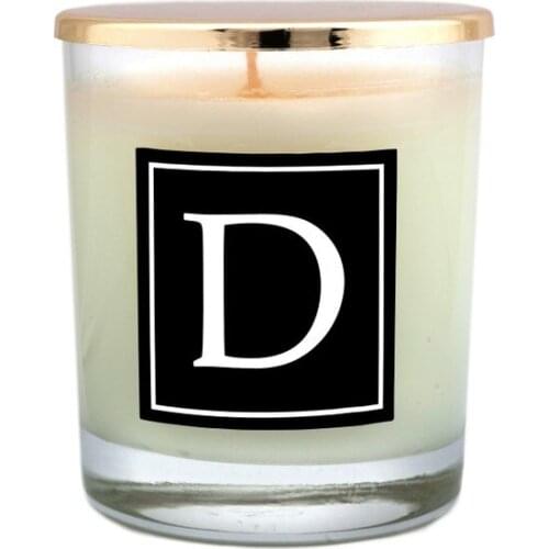 Vi̇vas D Letter Glass Candle candles and scents свечи и ароматы velas y aromas