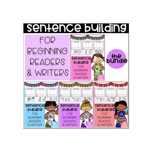 Sentence Building for Beginning Readers & Writers (The Bundle) Learning PDF Electronic File
