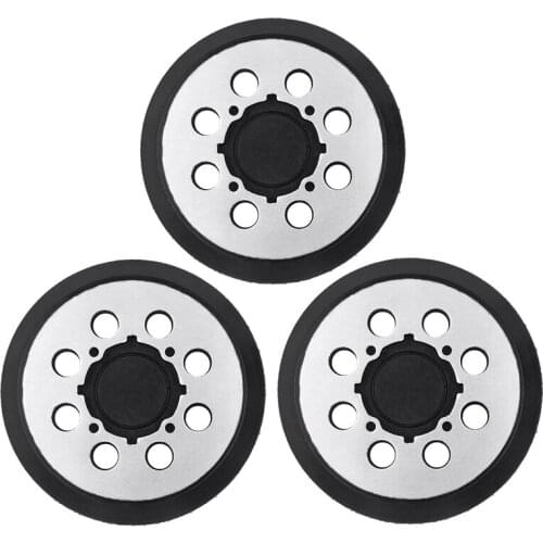 TOP 3 Packs Metal 5 Inch 8 Hole Hook & Loop Replacement Sander Pad ,Replace for Pad Part Number DWE64233 & N329079