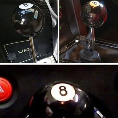 Universal Manual Auto Modified Shift Head Billiards Black Eight Acrylic Racing Gear Head Car Modified Wave Rod Car Accessories