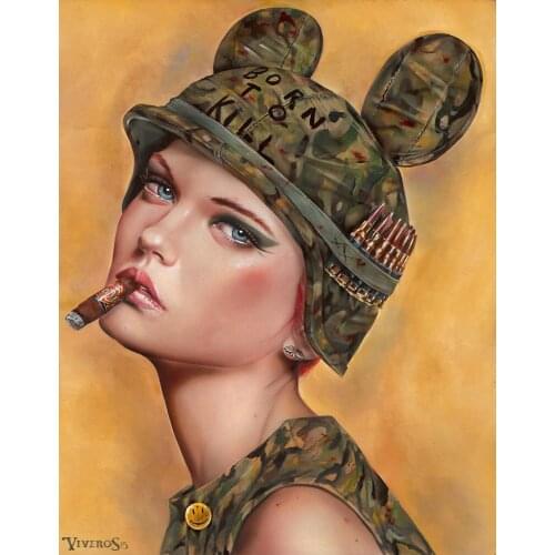High quality Oil painting Canvas Reproductions FULL METAL JACKET by Brian M.Viveros Painting hand painted