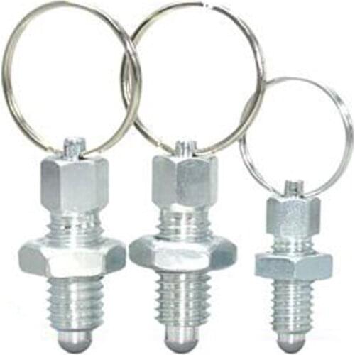 1pcs M6/M8/M10/M16 Pull Ring Indexing Stop Pin Knob Positioning Plunger Spring Division GN717 Carbon Steel Galvanized Round Head