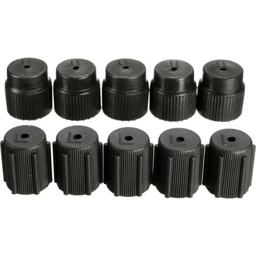 10Pcs/Set Air Conditioning Service AC System Charging Port R134a 13mm & 16mm Caps Car Charging Port AC System Caps Accessories