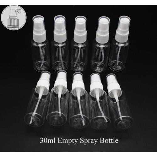 1Pcs 30ml Empty Spray Bottle Plastic Perfume Atomizer Pump Bottles Travel Use Perfume Refillable Bottles Drop Shipping