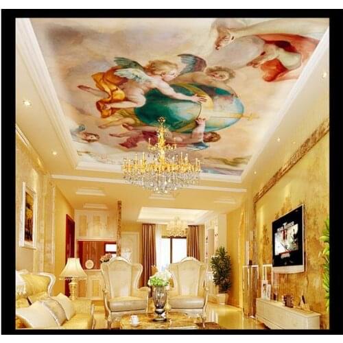 3d murals wallpaper custom Lovely angel zenith condole carries on the sitting room the bedroom ceiling wallpaper