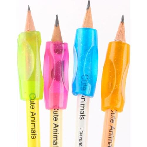 4pcs Learning Partner Children Students Stationery Pencil Holding Practise Device For Correcting Pen Holder Postures Grip
