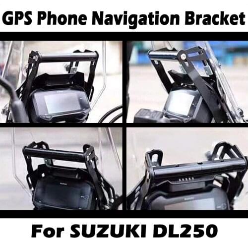 GPS Navigation Mobile Phone Bracket Adapter Holder For SUZUKI DL250 VERSYS DL 250 Motorcycle GPS Navigator Support