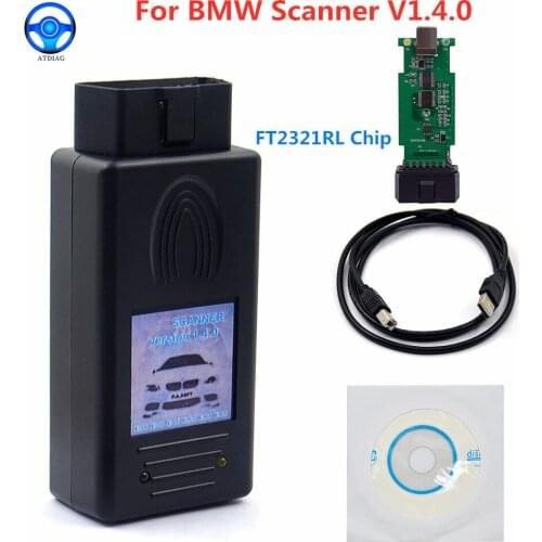 Top Quality For BMW Scanner 1.4.0 Code Reader 1.4 For OLD BMW OBD2 Unlock Version Diagnostic Tool Free Shipping