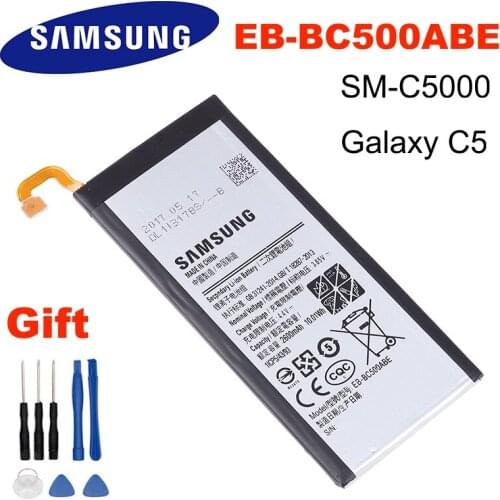 EB-BC500ABE Samsung Original Replacement Battery For Samsung Galaxy C5 SM-C5000 Cell Phone Rechargeable Phone Battery 2600mAh