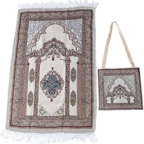 Cotton Yarn Prayer Mat Carpet Light Muslim Prayer Rug for Living Room Bedroom Hall