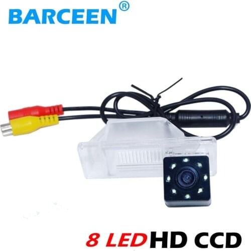 Colorful night vision 170 degree 8 led lens car rearview camera use for NISSAN QASHQAI /X-TRAIL for Peugeot 307 Hatchback