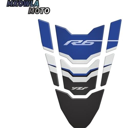 For YZF R6 R6 Tank Pad Black Carbon Brazing Protector Racing Sticker Decorative Protector High Quality 3D Resin Tankpad