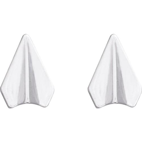 Wholesale 10Pair Cute Earrings Small Plane Shape Earrings For Girl Simple jewelry Stainless Steel Gold Color Accessories