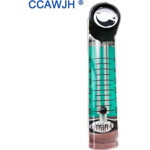0-5L Panel Oxygen Flow Meter Total Length 106mm Copper Connection Male OD 8mm + Free Shipping