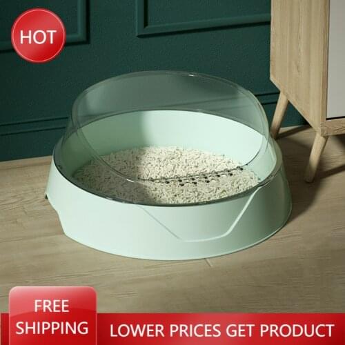 Plastic Cat Litter Tray Toilet Simple Bedpan Enclosure Rabbit Puppy Anti Splash Indoor Home Sandbox Litiere Chat Pet Supply