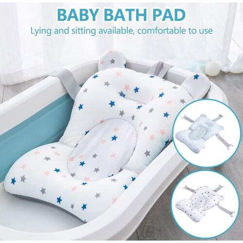 Baby Bath Pad, Universal Floating Non-slip Infant Bath Tub Cushion Pillow Support Seat for Newborn Boys Girls 0-18 Months