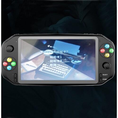 PS1 game RS18 7 inch Handheld Game Console Double Joystock Controller TF Card Built in 3500mAh For PSP NES N64 Support save game