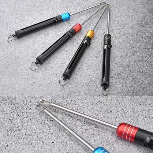 Stretch Portable Fishing Hook Remover Aluminum Hook Disgorger Pesca Fishing Tools Equipment