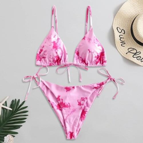 Sexy Bikini Women Push Up Swimsuit 2021 Fashion Printing Swimwear Brazilian Bikini Set Bathing Suit Summer Beachwear Biquini