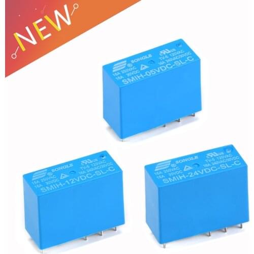 SMIH-05VDC-SL-C SMIH-12VDC-SL-C SMIH-24VDC-SL-C 05 12 24 V Relays 16A 250V 8pin A Set Of Conversion 14FH Compound type