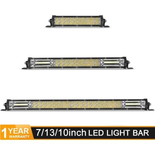 LED light bar 7'' 13'' 20'' inch 60W 120W 180W Combo led spot Beam led bar for Car Boat 4x4 Offroad Trucks Tractor ATV 12V 24V